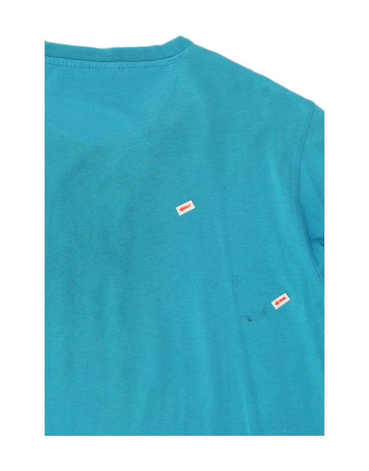 FILA Mens Graphic T-Shirt Top IT 52 Large Blue Cotton Vintage Fila and Second-Hand Fila from Messina Hembry 