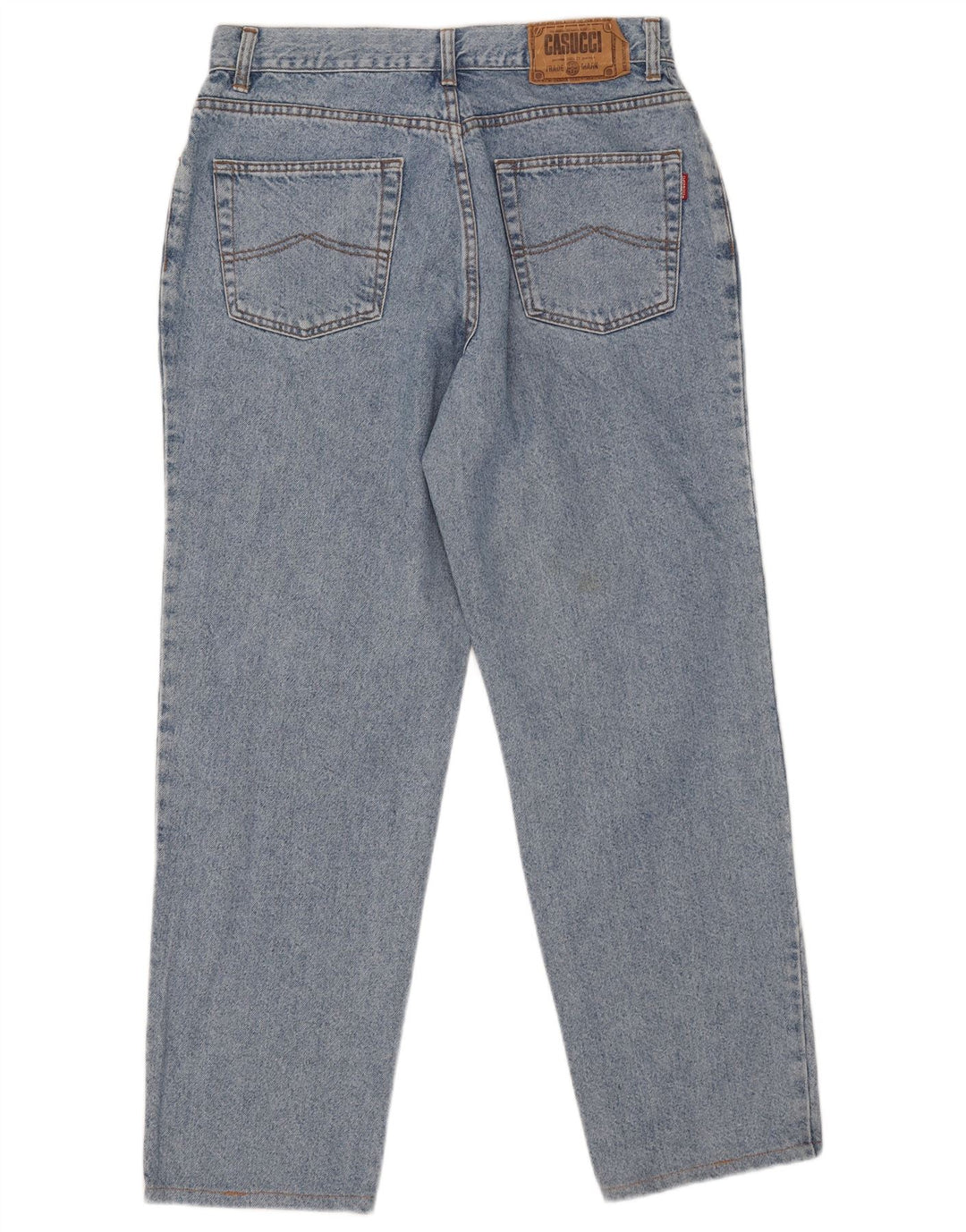 Casucci Mens Straight Jeans W34 L30 Blue Cotton