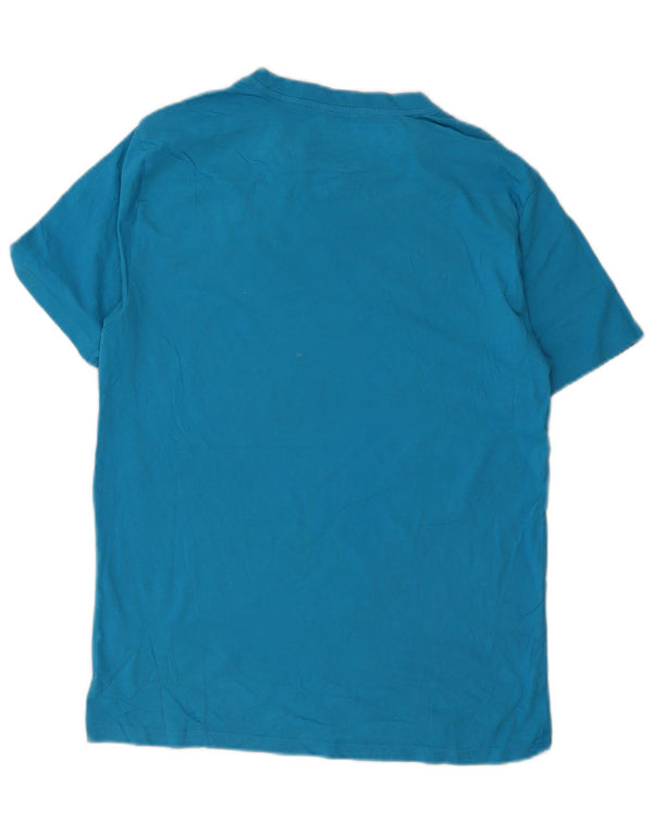 Hurley - Camiseta gráfica para hombre, parte superior de algodón azul medio