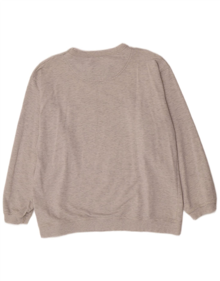 Champion Mens Graphic Sweatshirt Jumper Large Grey Flecked Cotton