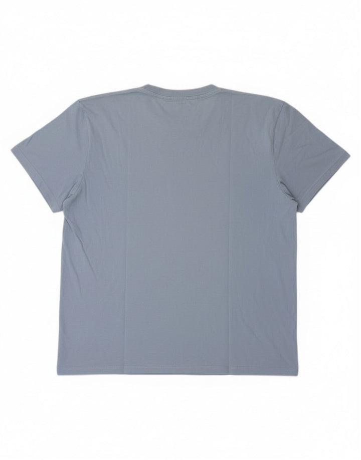 Champion Mens T-Shirt Top 2XL Blue Cotton