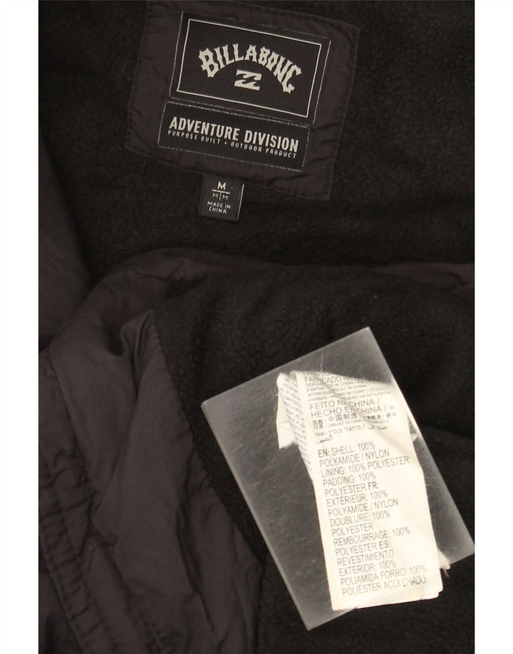 Billabong Veste matelassée à capuche pour homme UK 38 Medium Black Nylon