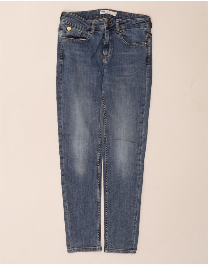 Zara Dame Slim Jeans EU 40 Medium W30 L29 Blå