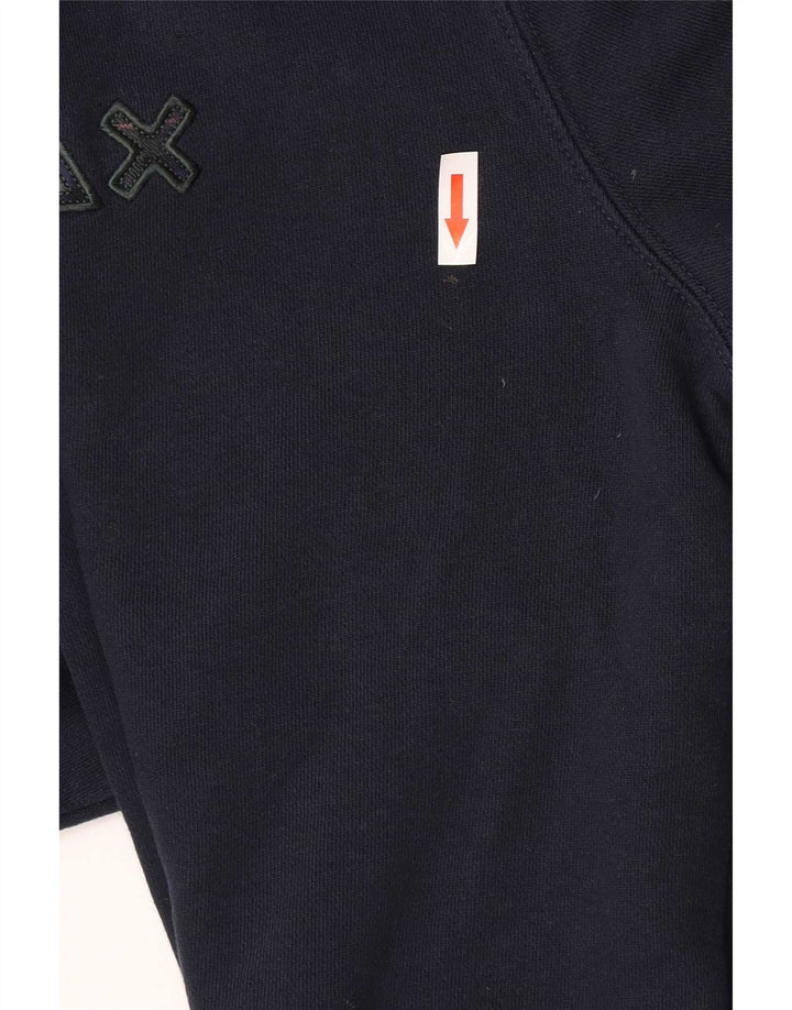 Ανδρική φούτερ Sun68 Jumper Large Navy Blue Check Cotton