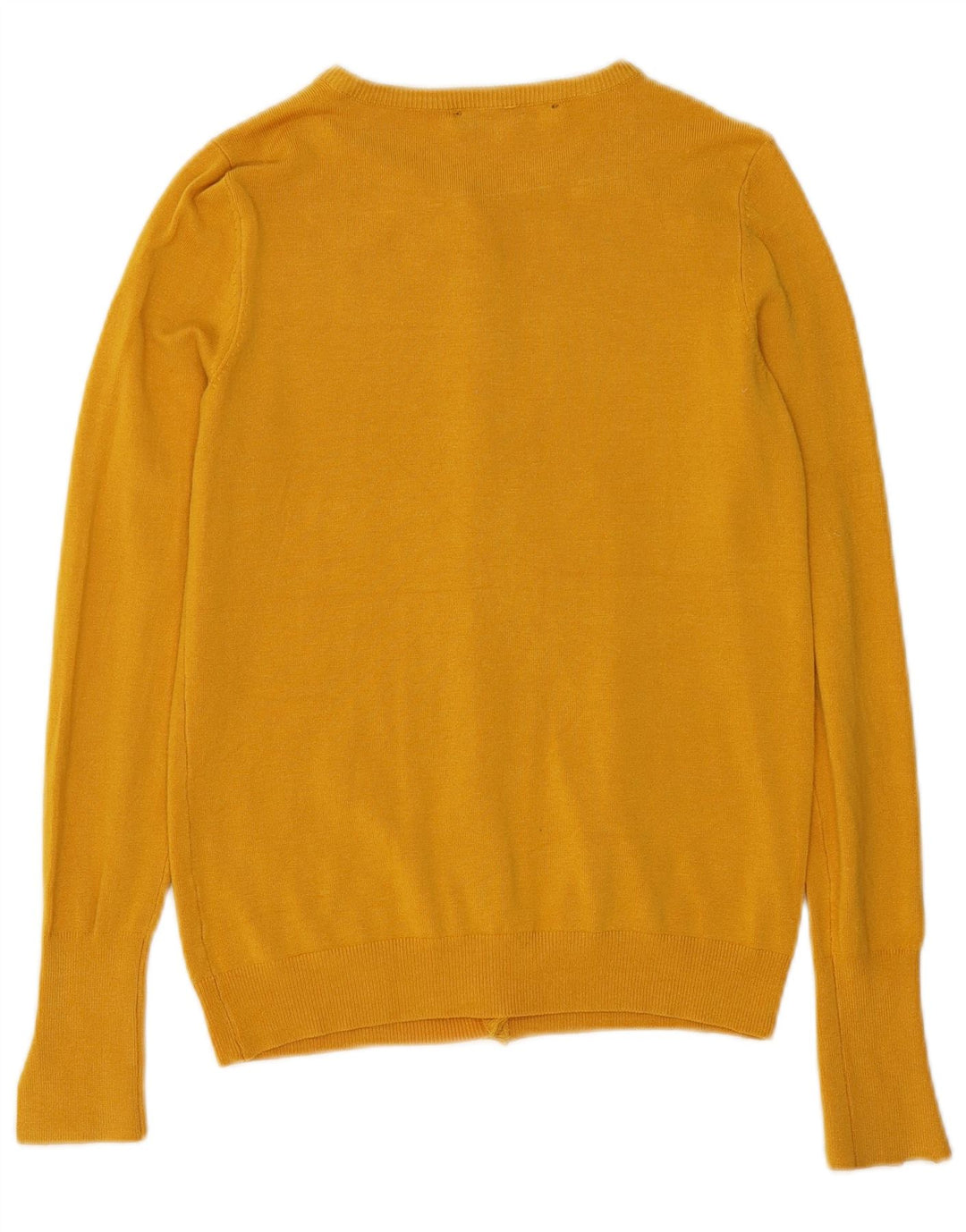 ZARA Womens Cardigan Sweater UK 10 Small Yellow