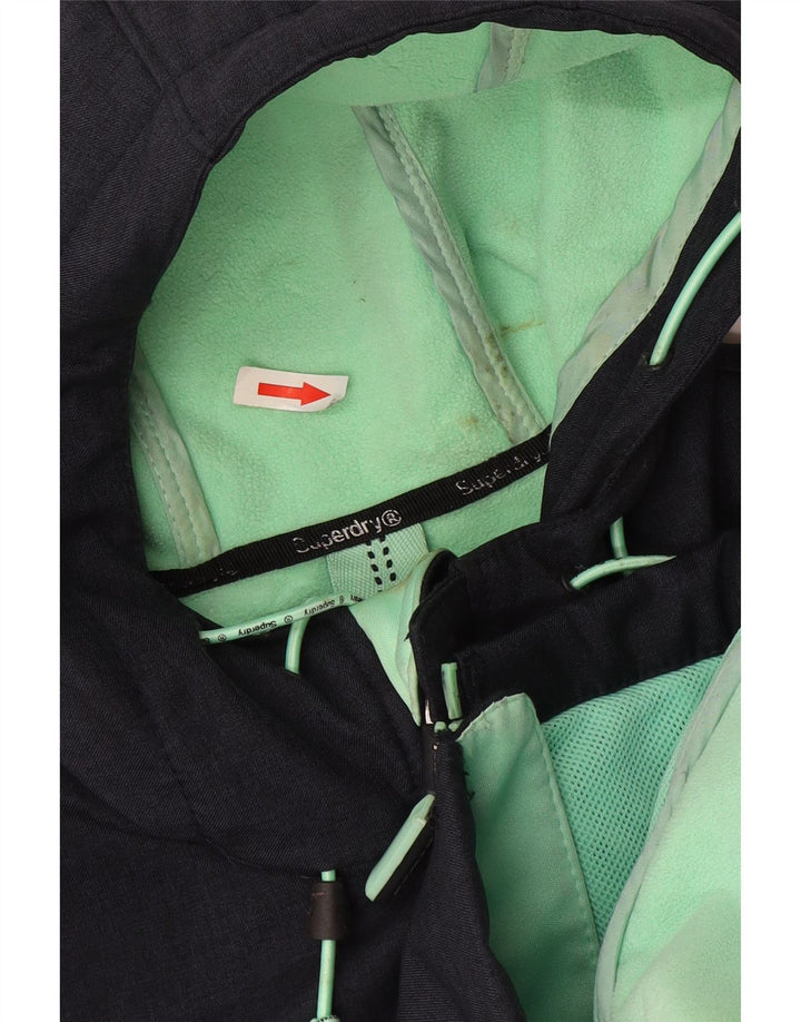 Giacca a vento con cappuccio Windtrekker da uomo Superdry UK 38 medio blu navy