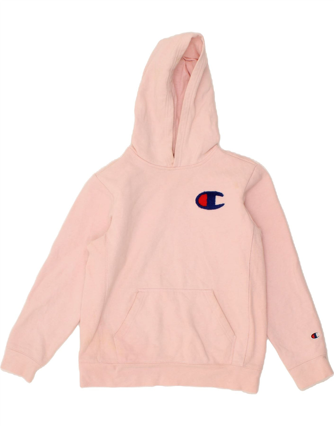 CHAMPION Womens Hoodie Jumper UK 14 Large Pink Cotton Vintage Champion and Second-Hand Champion from Messina Hembry 
