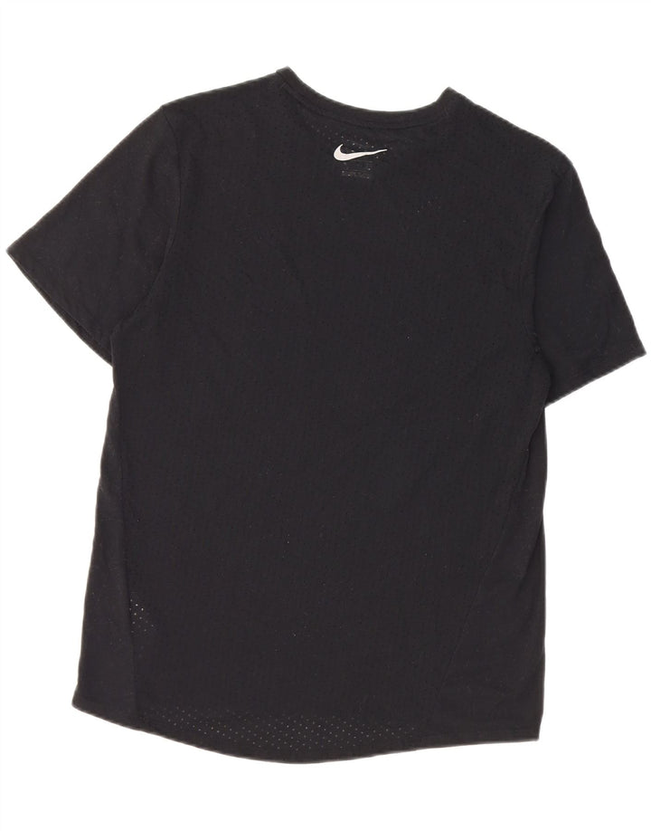 Nike Mens Running T-Shirt Top Small Black Polyester