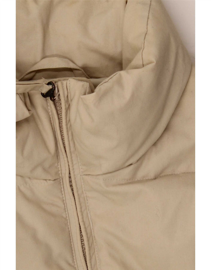 Sergio Tacchini Mens Padded Gilet UK 42 XL Beige Polyester