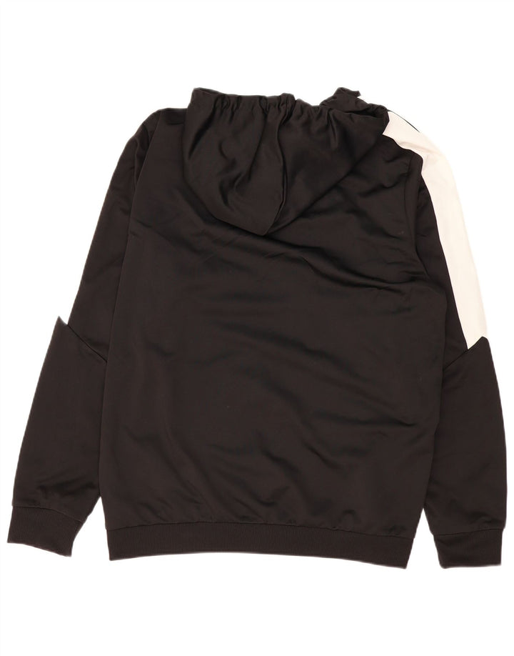 Puma Mens Zip Hoodie Sweater XL Black Colourblock Polyester