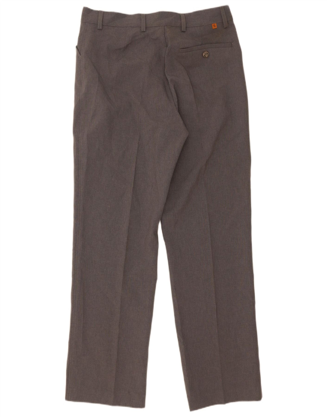 Farah Mens Straight Casual Trousers W32 L31 Grey Polyester