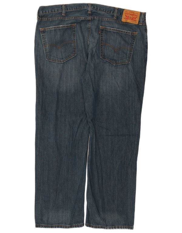 Levi's Mens 559 Relaxed Fit Straight Jeans W40 L30 Blue Cotton