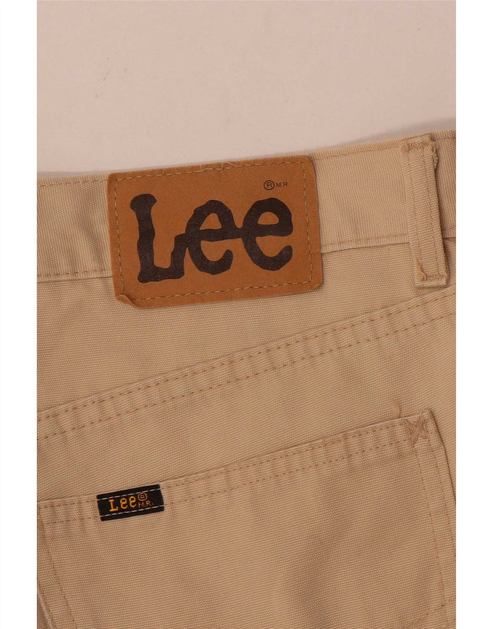 Lee Mens Straight Casual Trousers W32 L32 Beige