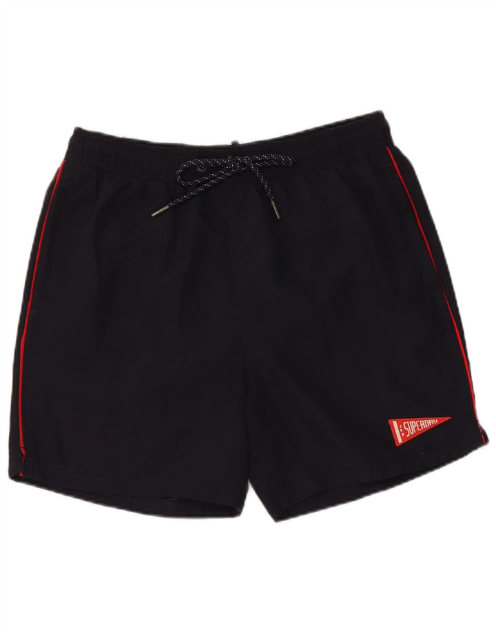 Superdry Sportshorts til mænd mellem marineblå polyester