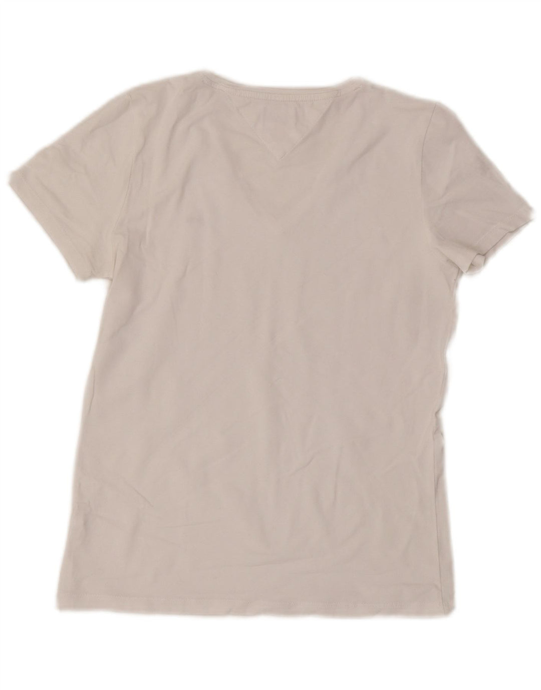 Tommy Hilfiger Dame T-Shirt Top UK 12 Medium White