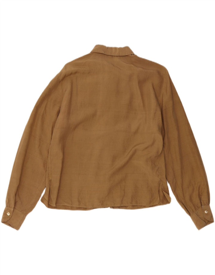 VINTAGE Womens Shirt UK 18 XL Brown Vintage Vintage and Second-Hand Vintage from Messina Hembry 