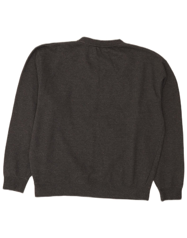 Fila Mens Graphic Regular Fit Sweatshirt Jumper Medium Grey Cotton
