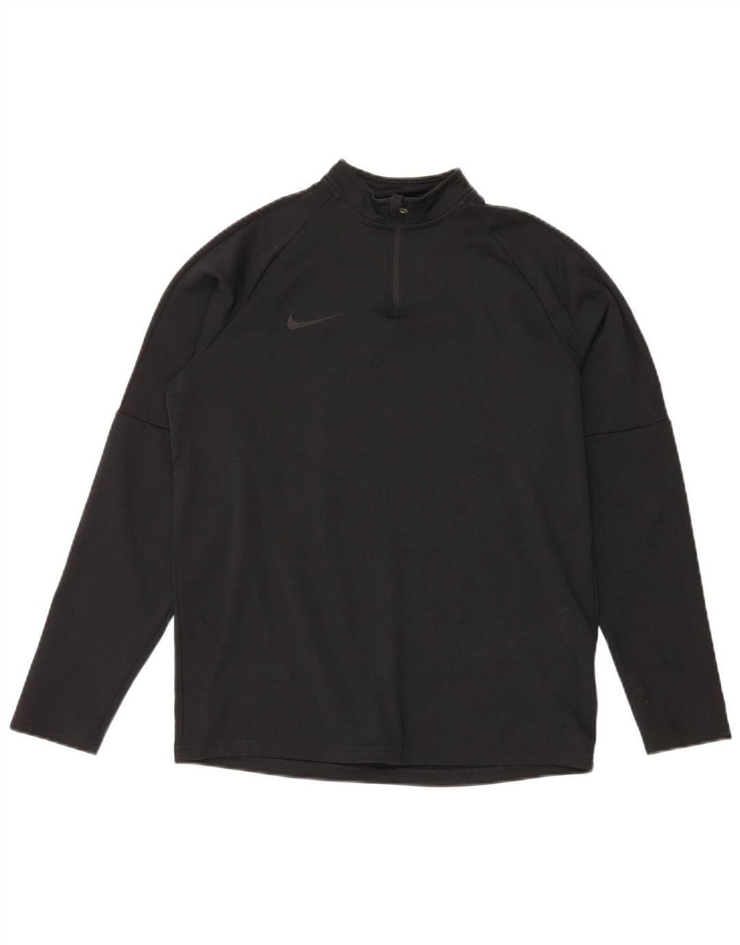 Nike Boys Dri Fit Zip Neck Pullover Tracksuit Top 13-14 Years XL Black