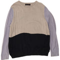 Marks & Spencer Mens Boat Neck Jumper Sweater XS Multicoloured Colourblock