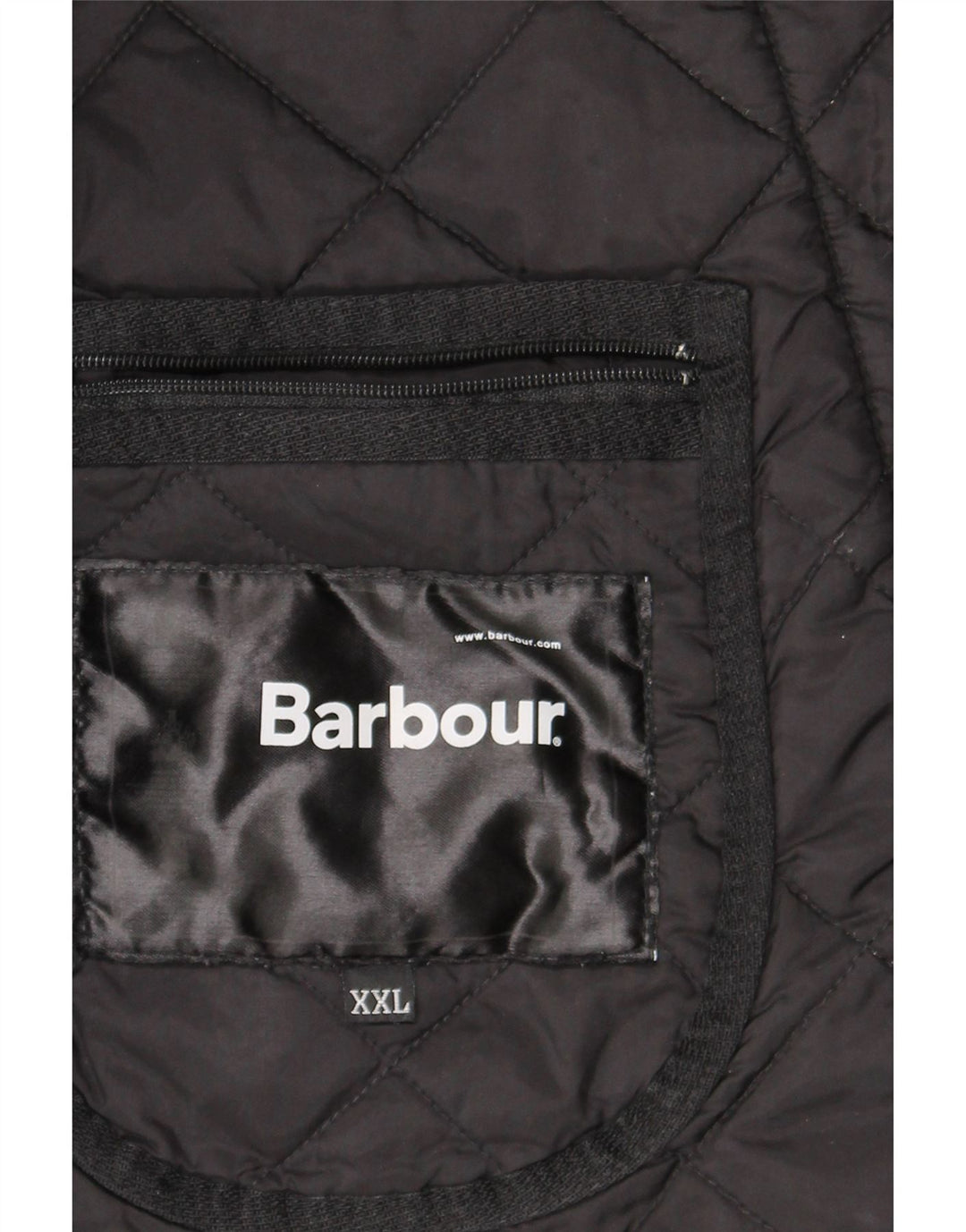 Barbour Herre Quiltet Jakke UK 44 2XL Sort Polyamid