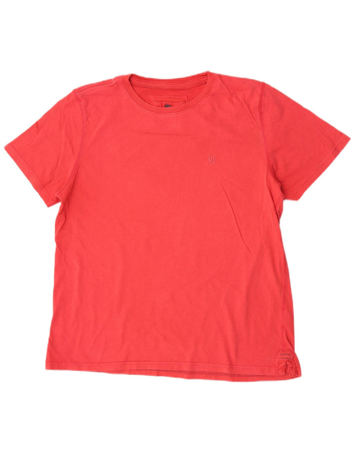 Fat Face Herren T-Shirt Top Large Rot Baumwolle