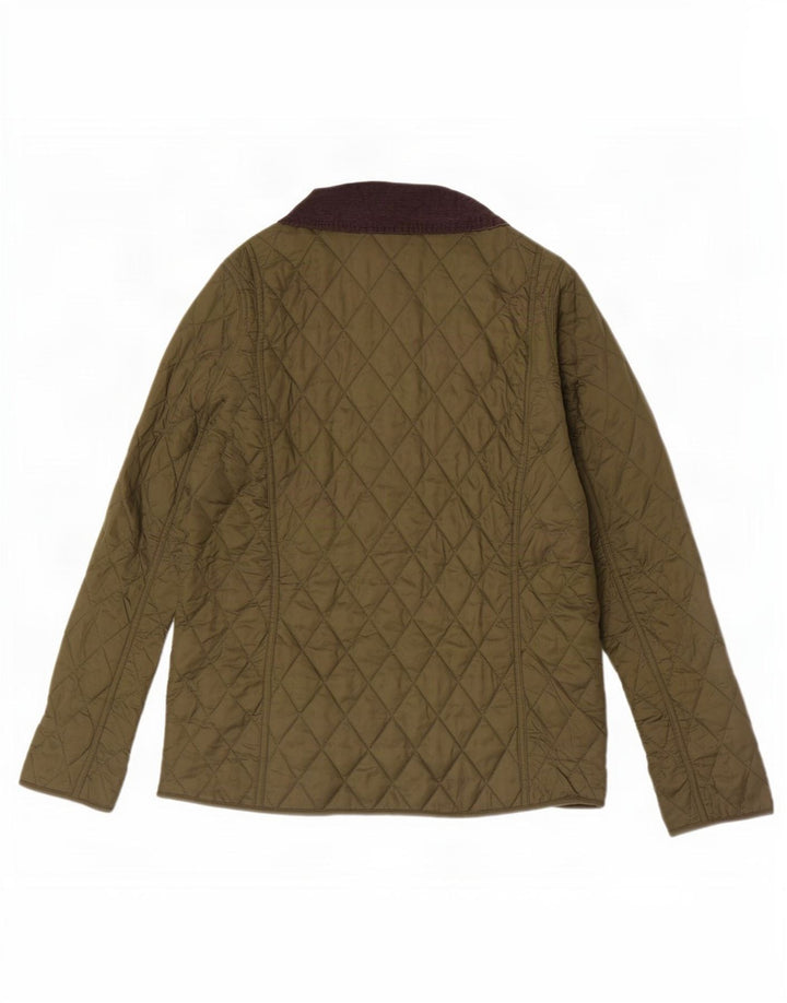 Jachetă matlasată Barbour pentru femei UK 14, mare, kaki, poliamidă color bloc