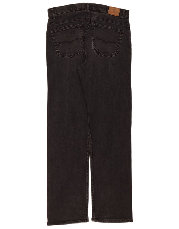 Marks & Spencer Mens Straight Jeans W34 L33 Black Cotton