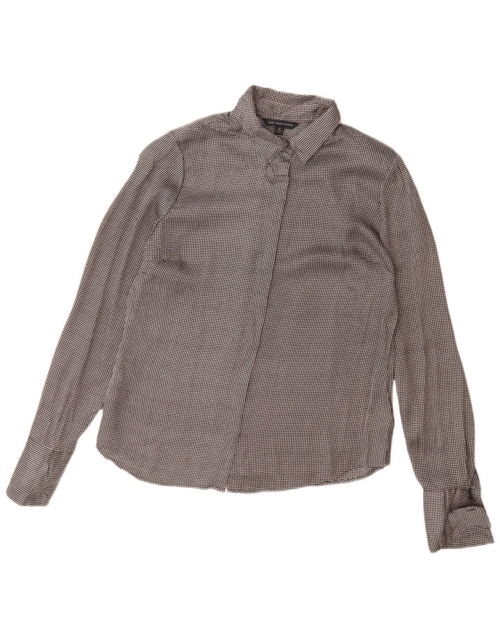 Brooks Brothers Womens 346 Shirt Blouse US 12 Large Grey Polyester