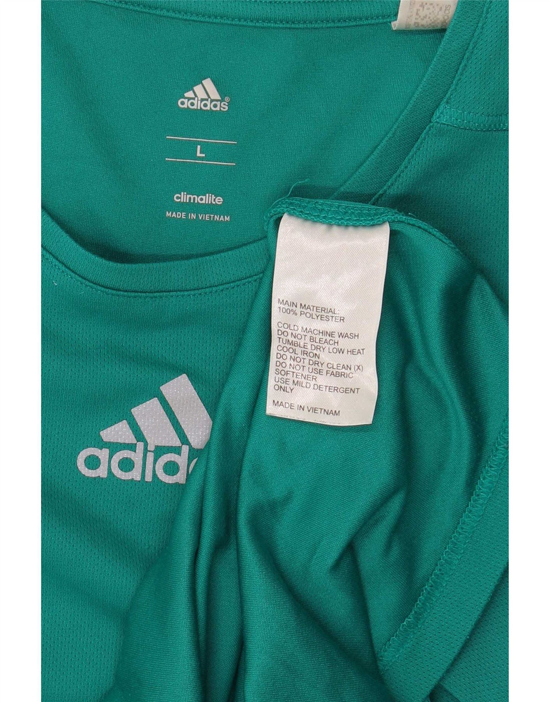 Adidas férfi Climalite póló felső nagy türkiz poliészter