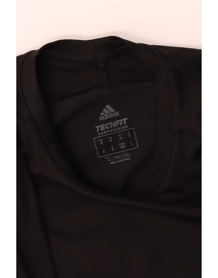 Adidas Climacool Graphic Top cu mânecă lungă pentru femei UK 12 Medium Black