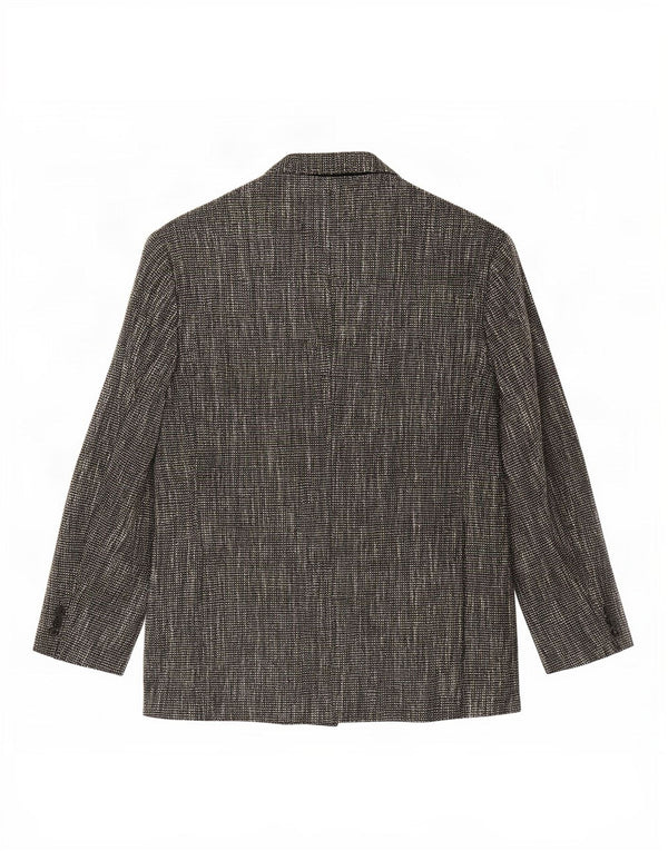Angelo Litrico Chaqueta tipo blazer con doble botonadura para hombre UK 40 Large Grey Moteado