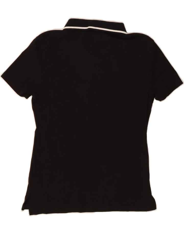 FILA Womens Polo Shirt Medium Black Cotton Vintage Fila and Second-Hand Fila from Messina Hembry 