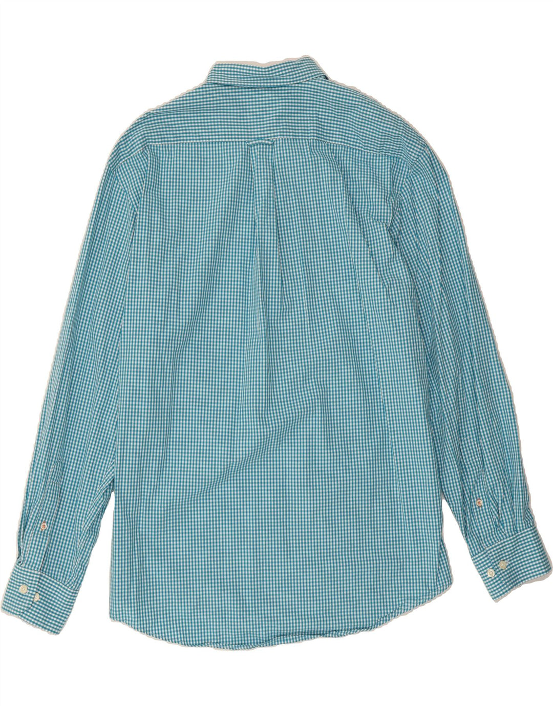 IZOD Mens Shirt Large Blue Gingham Cotton Vintage Izod and Second-Hand Izod from Messina Hembry 