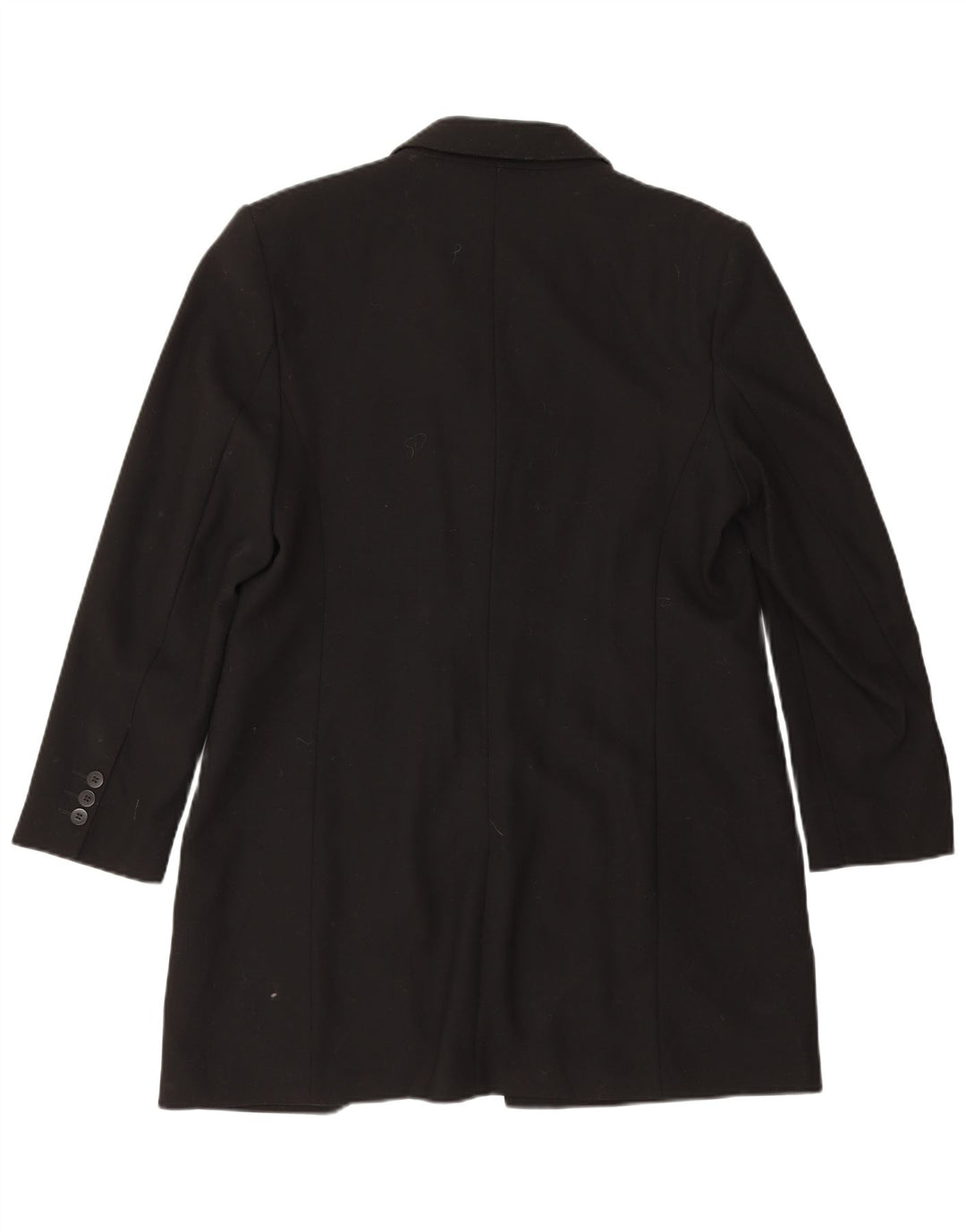 Marks & Spencer Womens Overcoat UK 16 Large Black New Wool