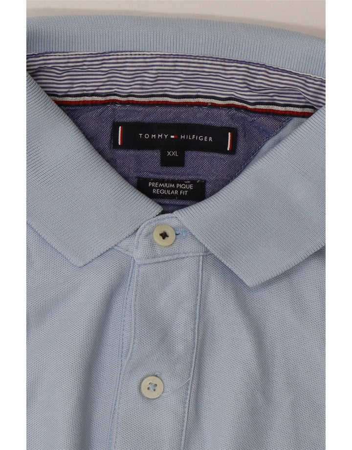 TOMMY HILFIGER Herre Regular Fit Polo Shirt 2XL Blå