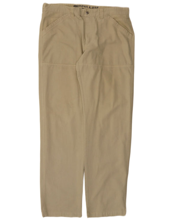 Murphy & Nye Gerade Freizeithose für Herren, W40, L36, Beige, Baumwolle
