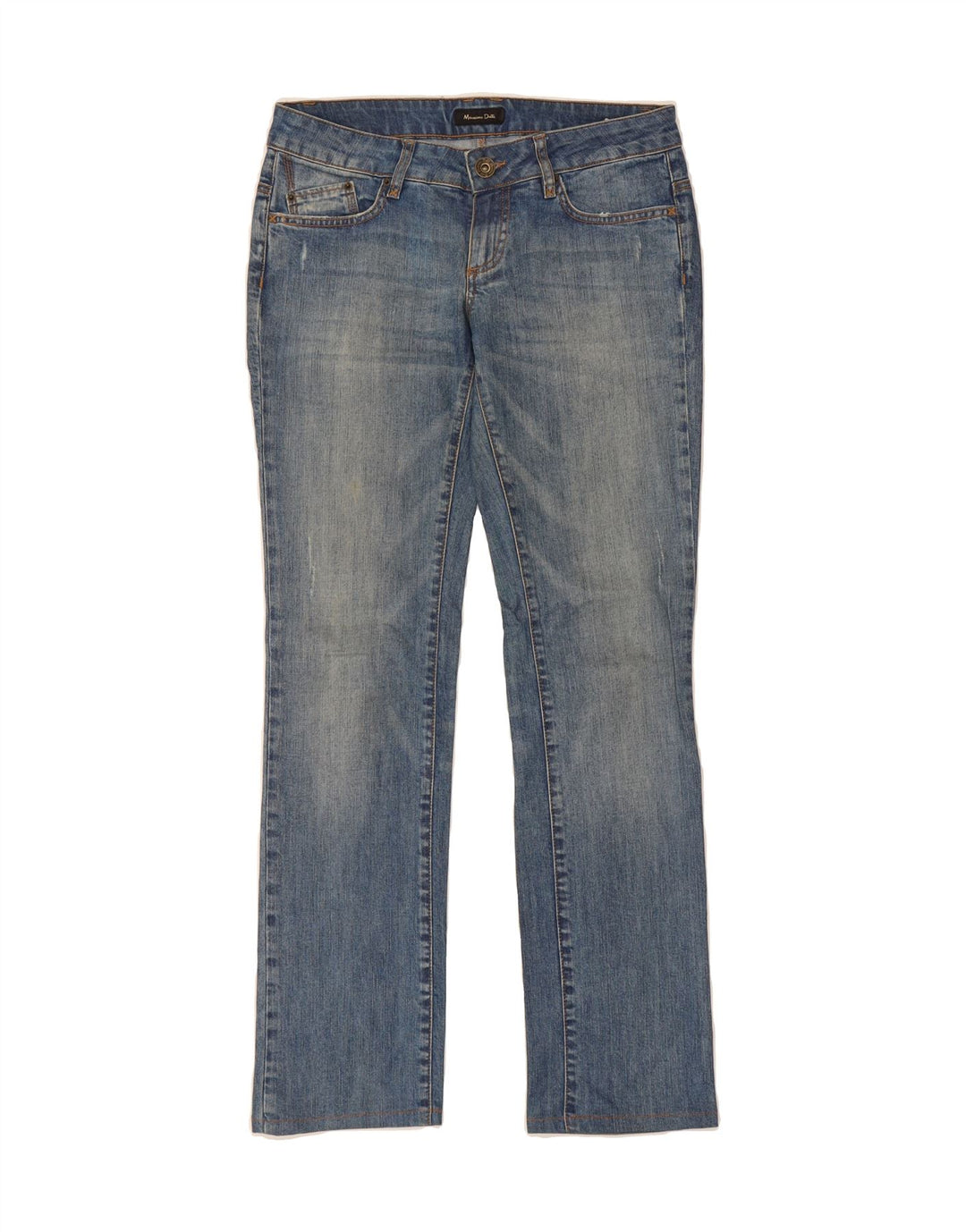 MASSIMO DUTTI Womens Straight Jeans EU 38 Small W28 L30 Blue Cotton Vintage Massimo Dutti and Second-Hand Massimo Dutti from Messina Hembry 