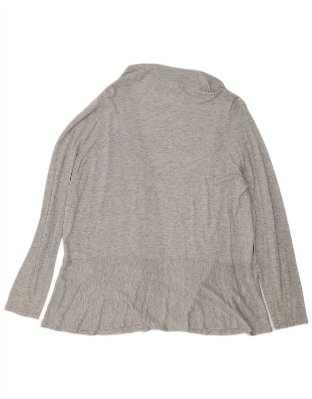 MARKS & SPENCER Womens Open Cardigan Sweater UK 20 2XL Grey Flecked