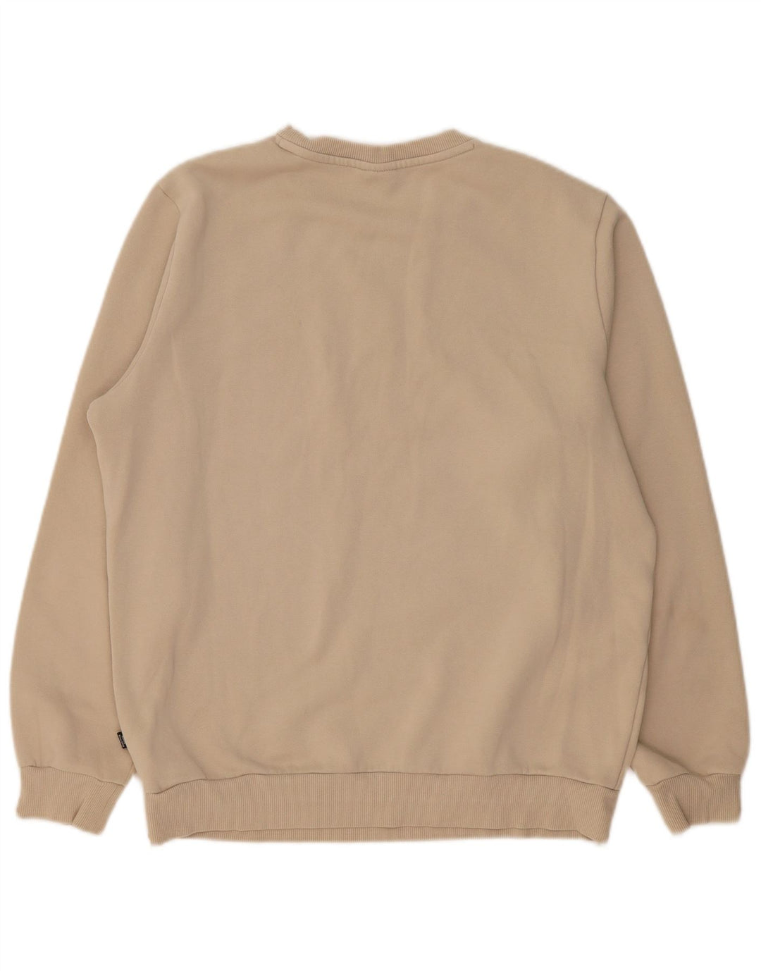 PUMA Mens Sweatshirt Jumper Medium Beige Cotton