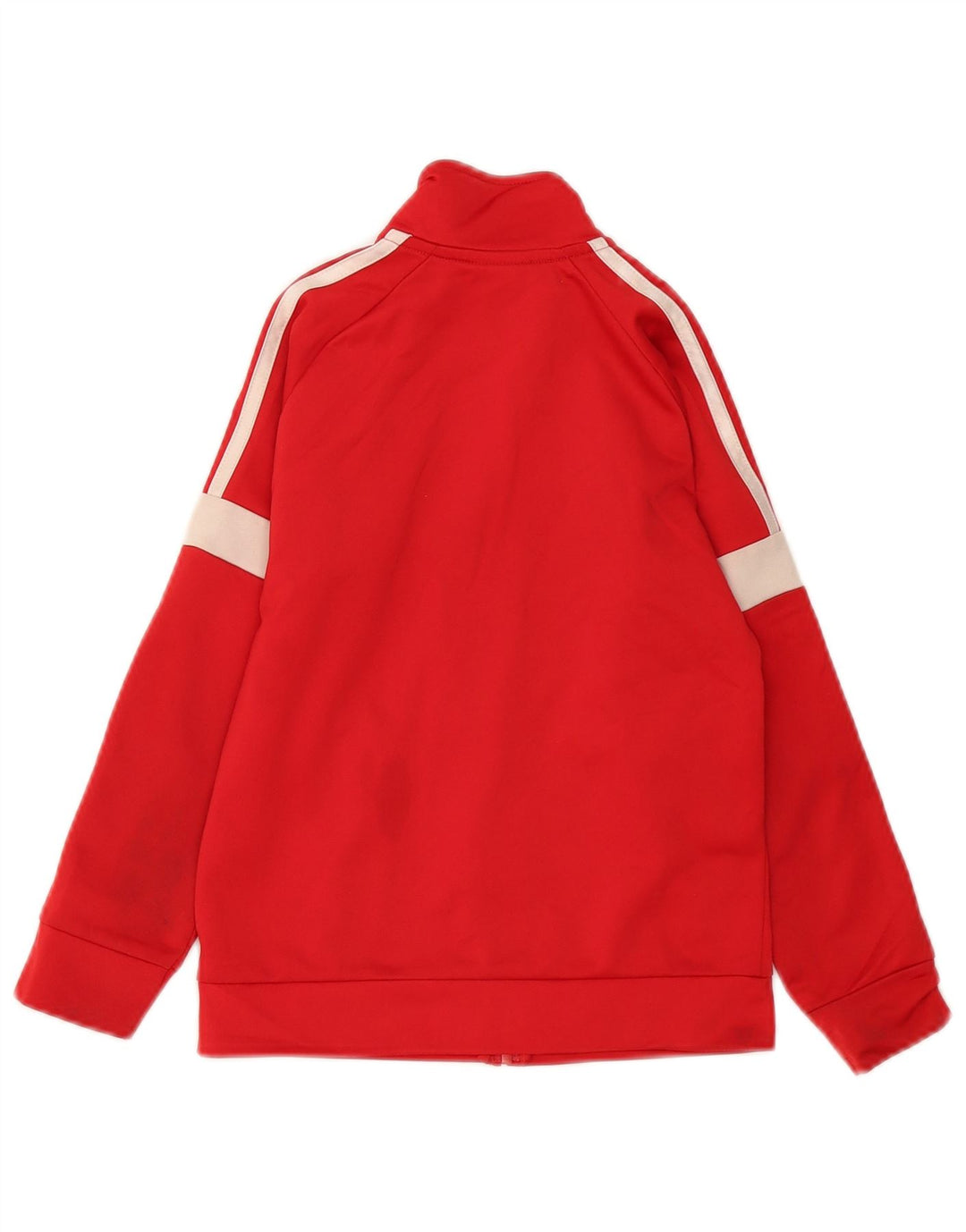 Adidas Jungen-Trainingsanzug-Top-Jacke, 6–7 Jahre, rotes Farbblockdesign