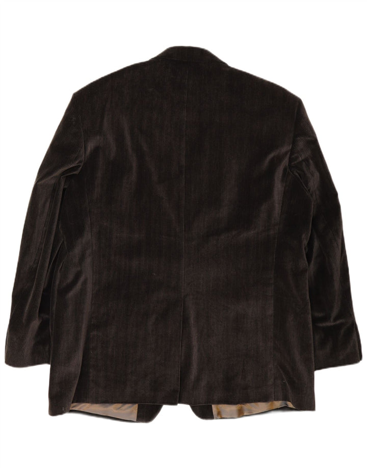 Bogart Veste blazer en velours côtelé à 2 boutons pour homme UK 40 Large Marron
