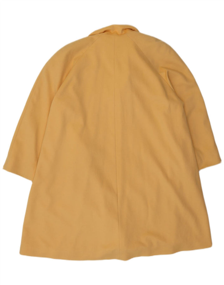Escada Womens Margaretha Ley Oversized overfrakke EU 36 Small Yellow Cashmere