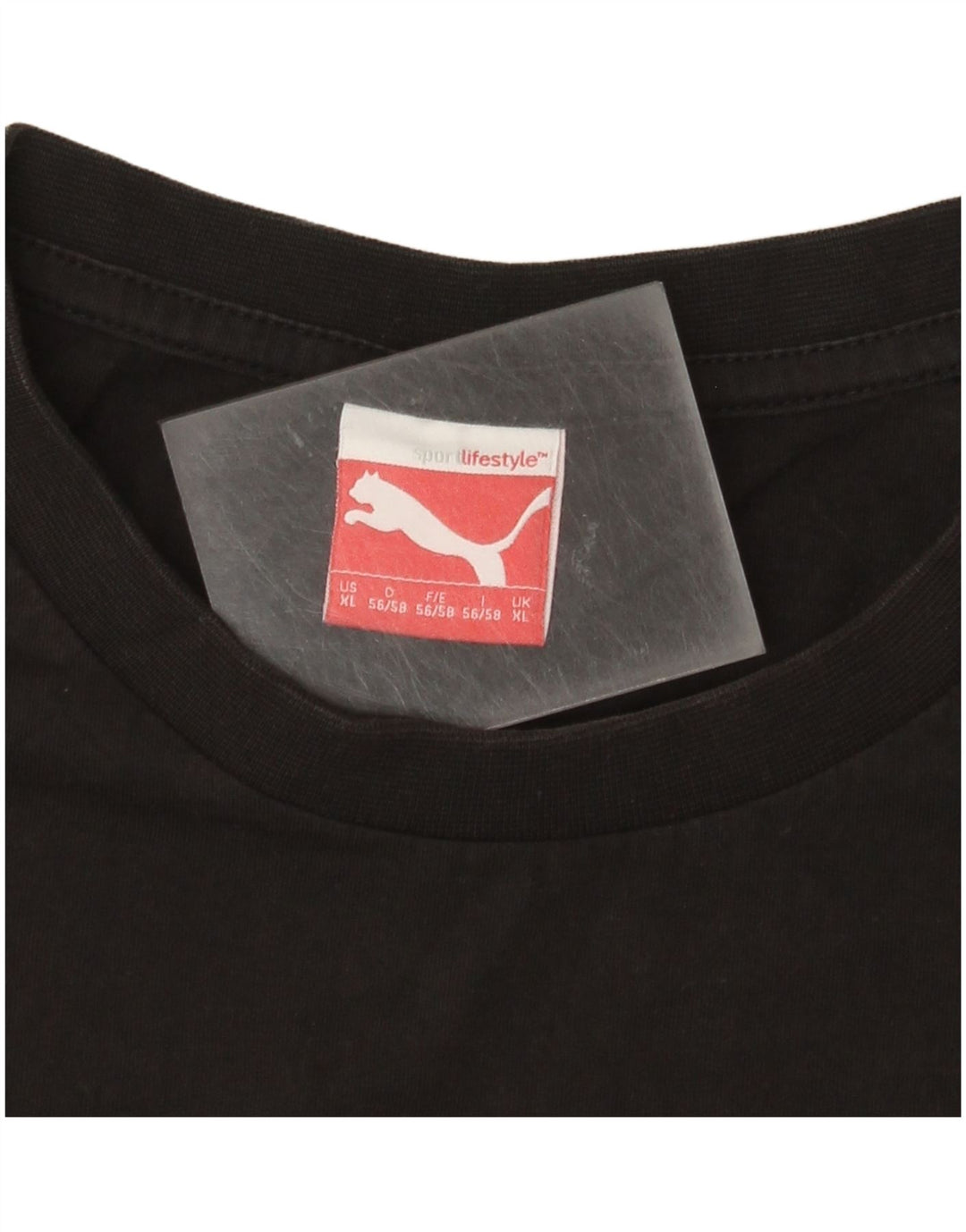Мужской топ с рисунком Puma с длинным рукавом XL, черный