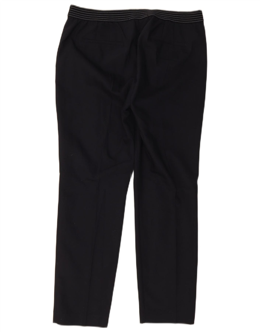 Zara Womens Slim Trousers XL W32 L28 Navy Blue