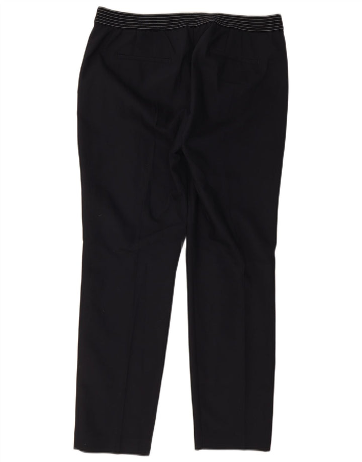 Zara Womens Slim Trousers XL W32 L28 Navy Blue