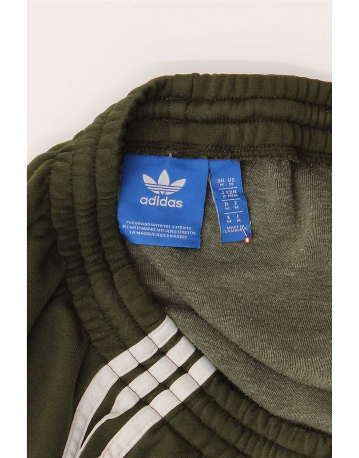 Adidas Mens Tracksuit Trousers Joggers Medium Green Polyester