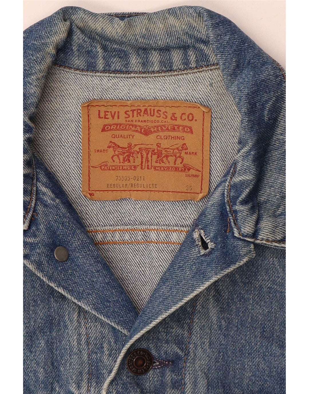 Levi's Chaqueta Vaquera para Mujer UK 8 Small Azul