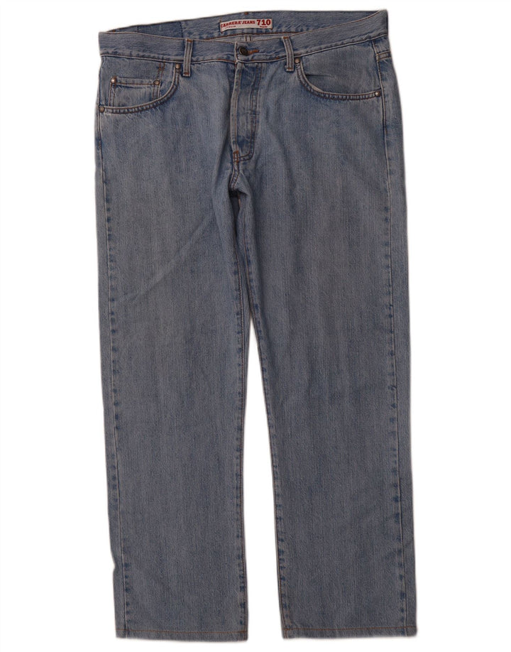 CARRERA Herre 710 Regular Straight Jeans W36 L29 Blå Bomuld