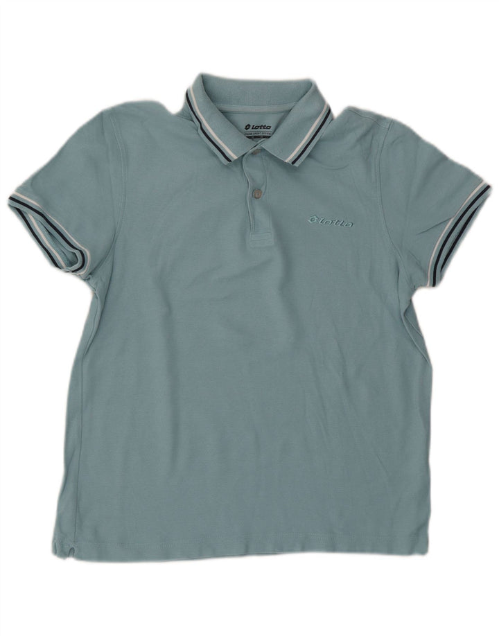 Lotto Mens Polo Shirt XS Blue Striped