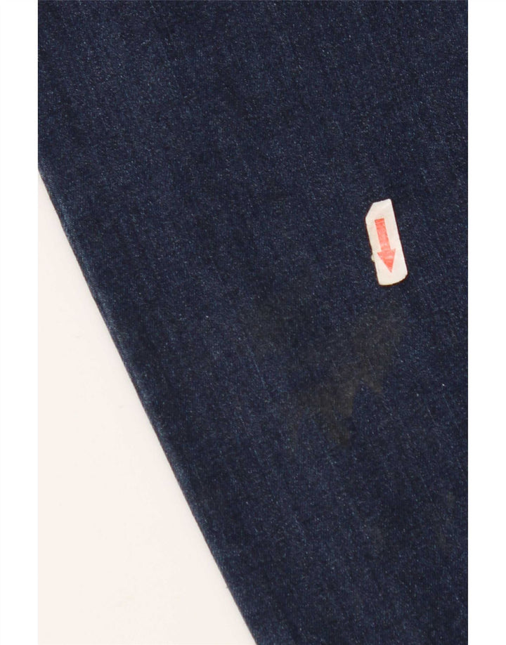 Lee Womens Marion Straight Jeans W32 L33 Navy Blue Cotton